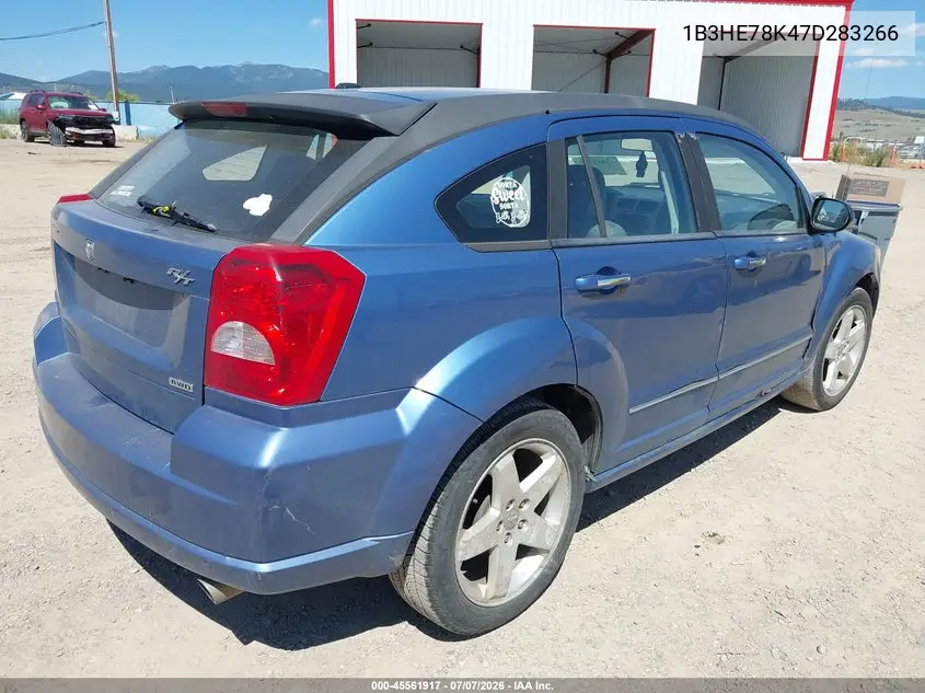 2007 Dodge Caliber R/T VIN: 1B3HE78K47D283266 Lot: 45561917