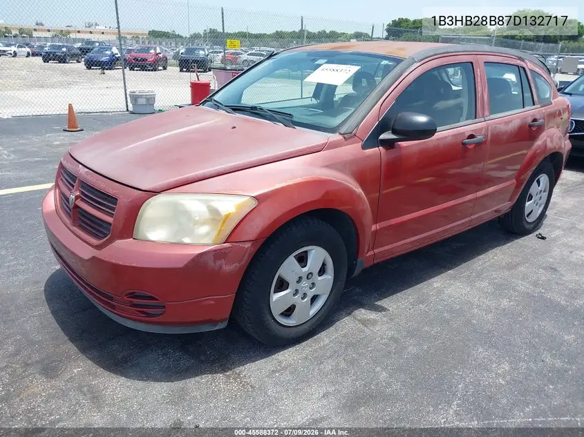 2007 Dodge Caliber VIN: 1B3HB28B87D132717 Lot: 45588372