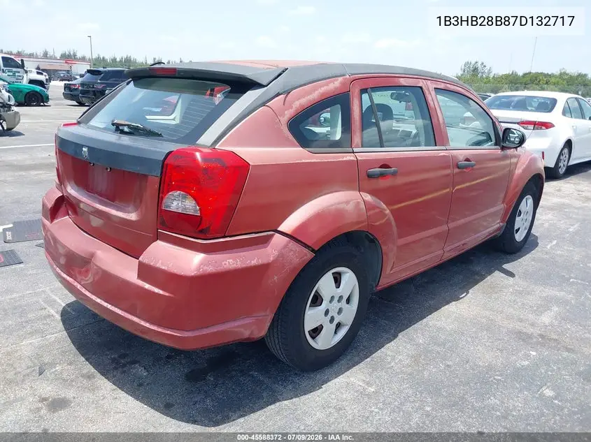 2007 Dodge Caliber VIN: 1B3HB28B87D132717 Lot: 45588372