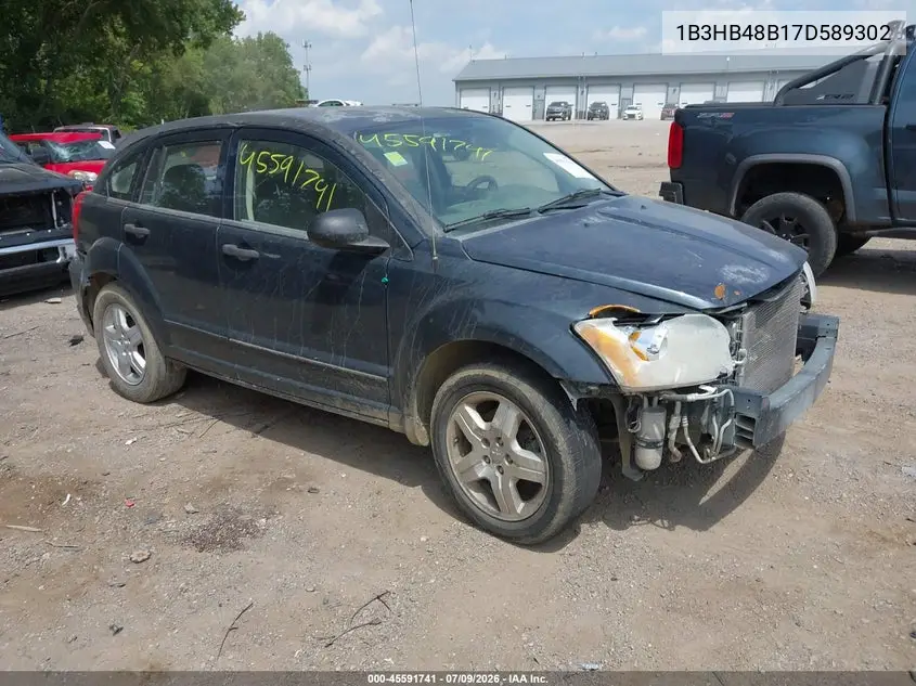 2007 Dodge Caliber Sxt VIN: 1B3HB48B17D589302 Lot: 45591741