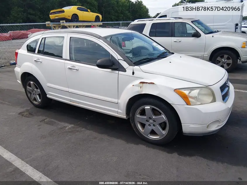 2007 Dodge Caliber R/T VIN: 1B3HB78K57D420966 Lot: 45596856
