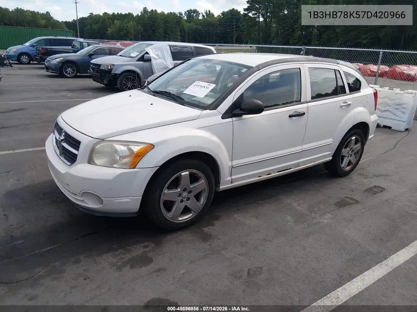 2007 Dodge Caliber R/T VIN: 1B3HB78K57D420966 Lot: 45596856