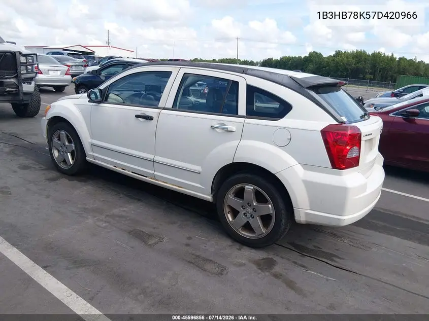 2007 Dodge Caliber R/T VIN: 1B3HB78K57D420966 Lot: 45596856
