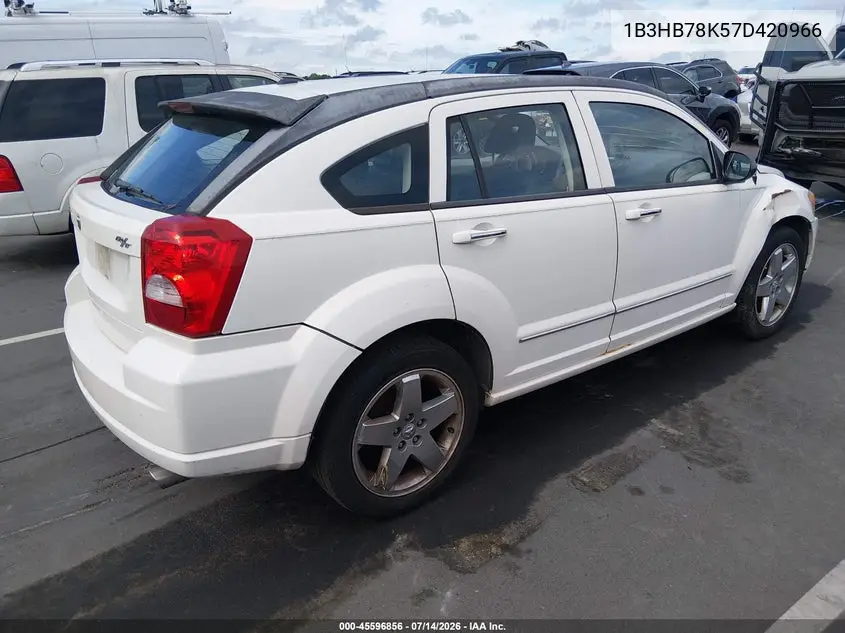 2007 Dodge Caliber R/T VIN: 1B3HB78K57D420966 Lot: 45596856