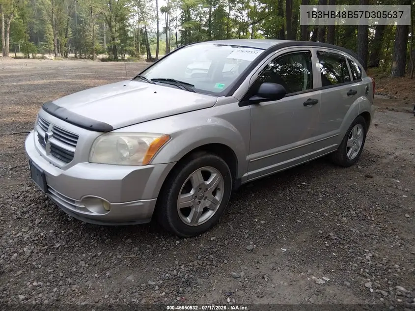2007 Dodge Caliber Sxt VIN: 1B3HB48B57D305637 Lot: 45650532
