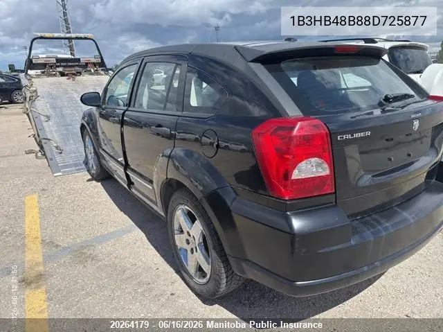 2008 Dodge Caliber Sxt VIN: 1B3HB48B88D725877 Lot: 20264179
