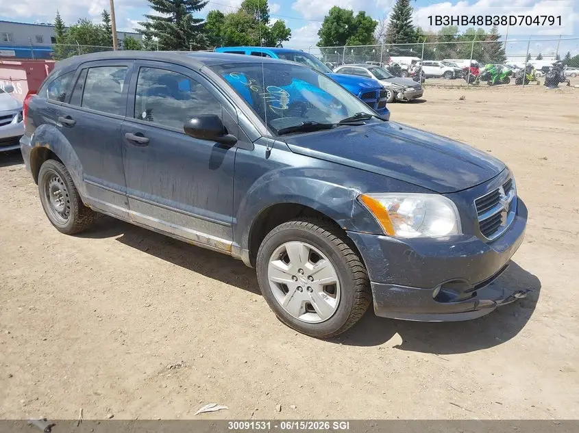 2008 Dodge Caliber Sxt VIN: 1B3HB48B38D704791 Lot: 30091531