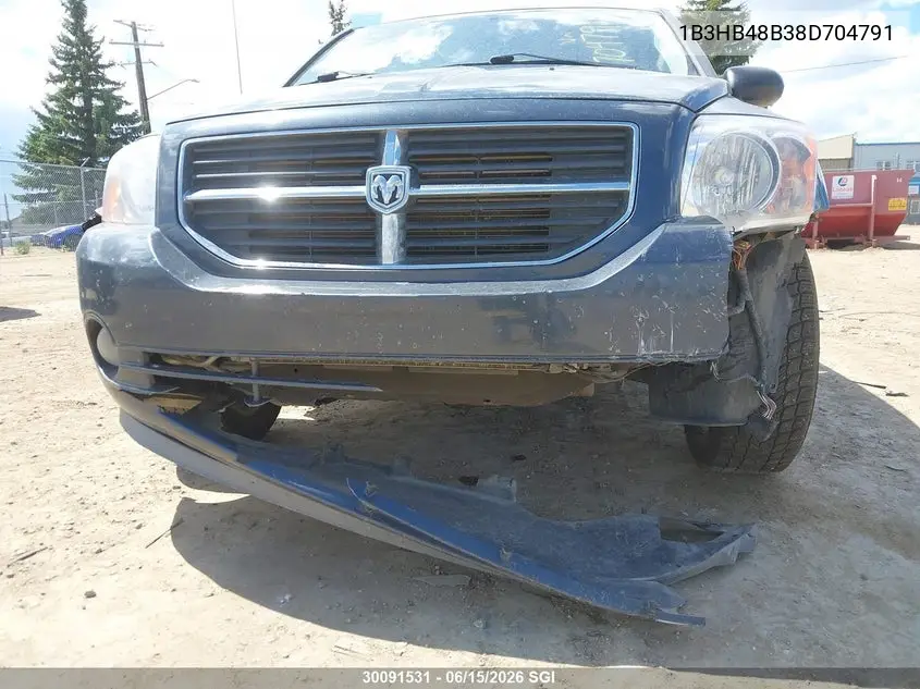 2008 Dodge Caliber Sxt VIN: 1B3HB48B38D704791 Lot: 30091531