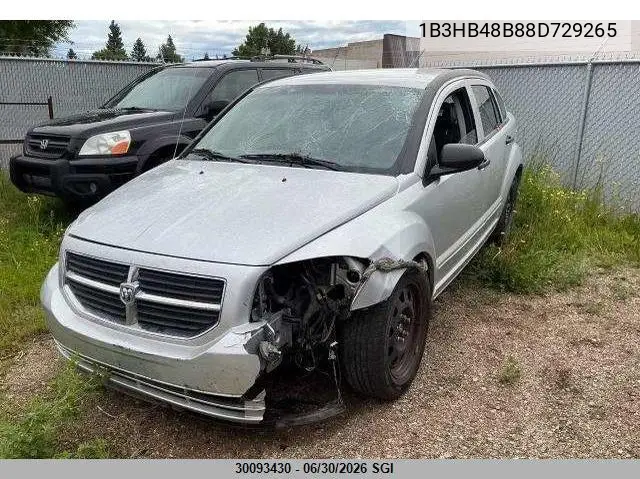 2008 Dodge Caliber Sxt VIN: 1B3HB48B88D729265 Lot: 30093430