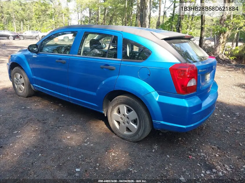 2008 Dodge Caliber Se VIN: 1B3HB28B58D621884 Lot: 44937436