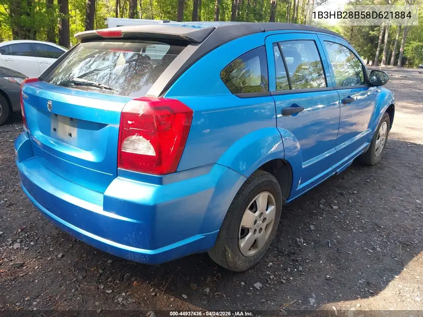 2008 Dodge Caliber Se VIN: 1B3HB28B58D621884 Lot: 44937436