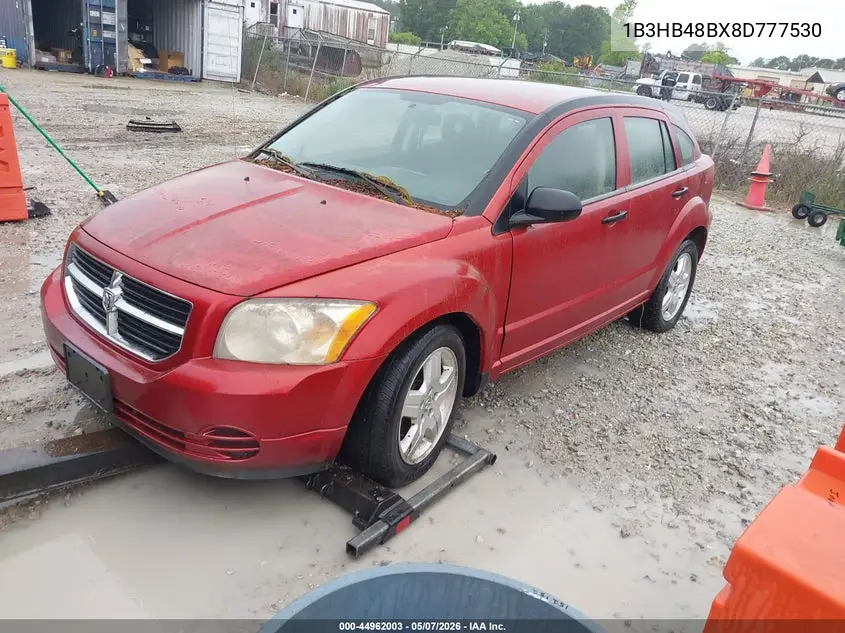 2008 Dodge Caliber Sxt VIN: 1B3HB48BX8D777530 Lot: 44962003
