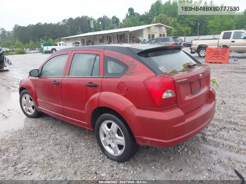 2008 Dodge Caliber Sxt VIN: 1B3HB48BX8D777530 Lot: 44962003