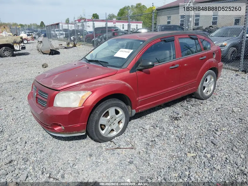 2008 Dodge Caliber Sxt VIN: 1B3HB48B88D525260 Lot: 45029418