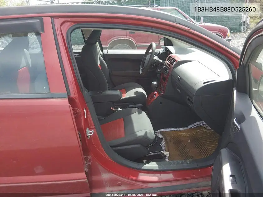 2008 Dodge Caliber Sxt VIN: 1B3HB48B88D525260 Lot: 45029418