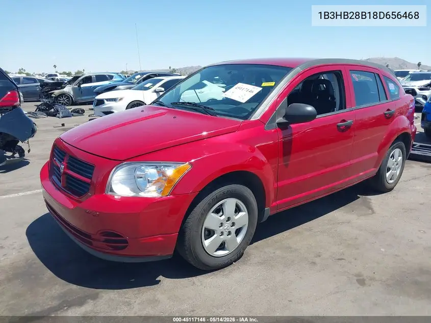 2008 Dodge Caliber Se VIN: 1B3HB28B18D656468 Lot: 45117146