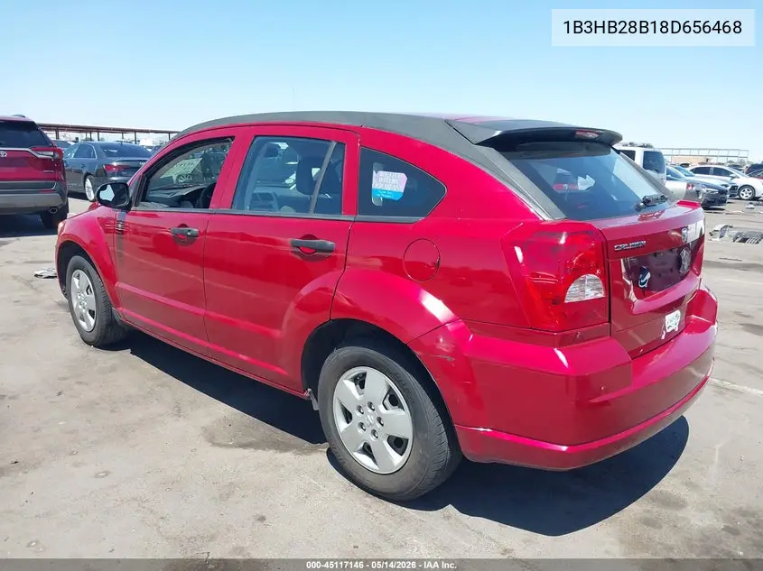 2008 Dodge Caliber Se VIN: 1B3HB28B18D656468 Lot: 45117146