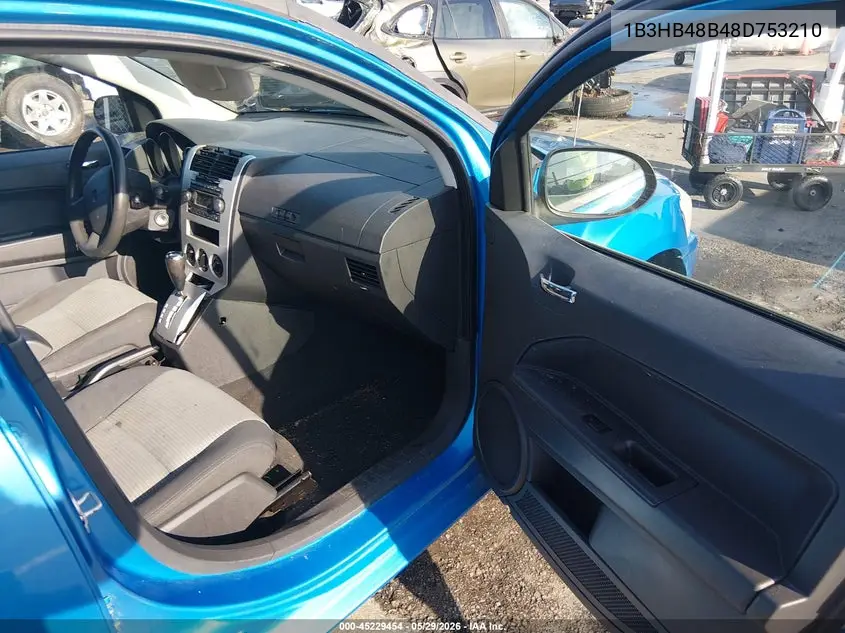 2008 Dodge Caliber Sxt VIN: 1B3HB48B48D753210 Lot: 45229454