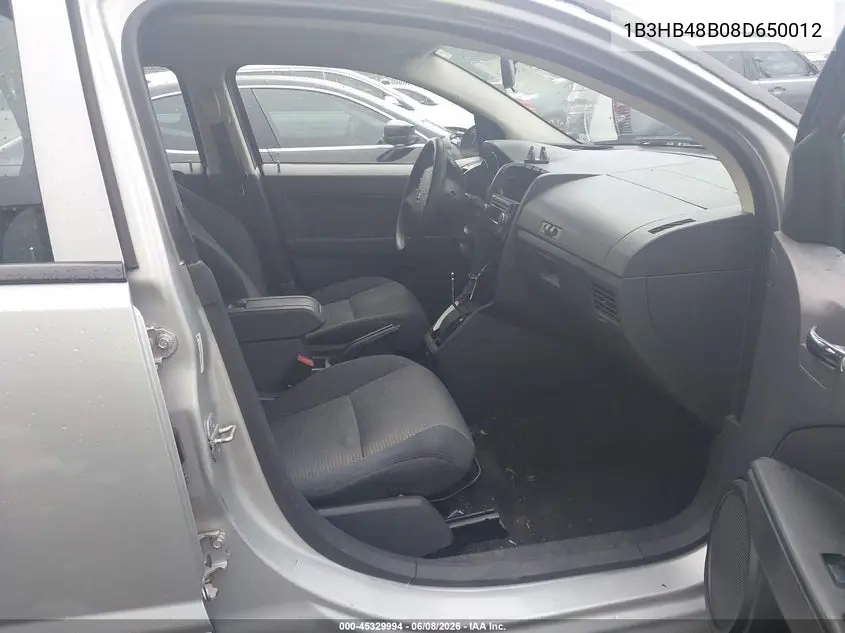 2008 Dodge Caliber Sxt VIN: 1B3HB48B08D650012 Lot: 45329994