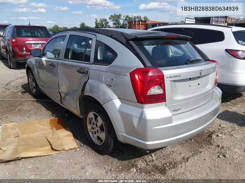 2008 Dodge Caliber Se VIN: 1B3HB28B38D634939 Lot: 45374420