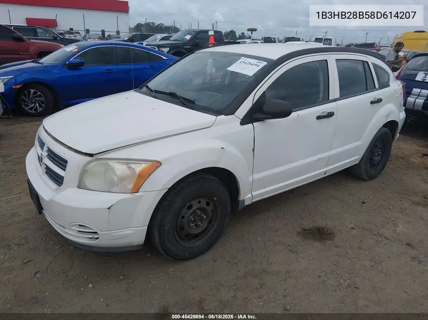 2008 Dodge Caliber Se VIN: 1B3HB28B58D614207 Lot: 45426694