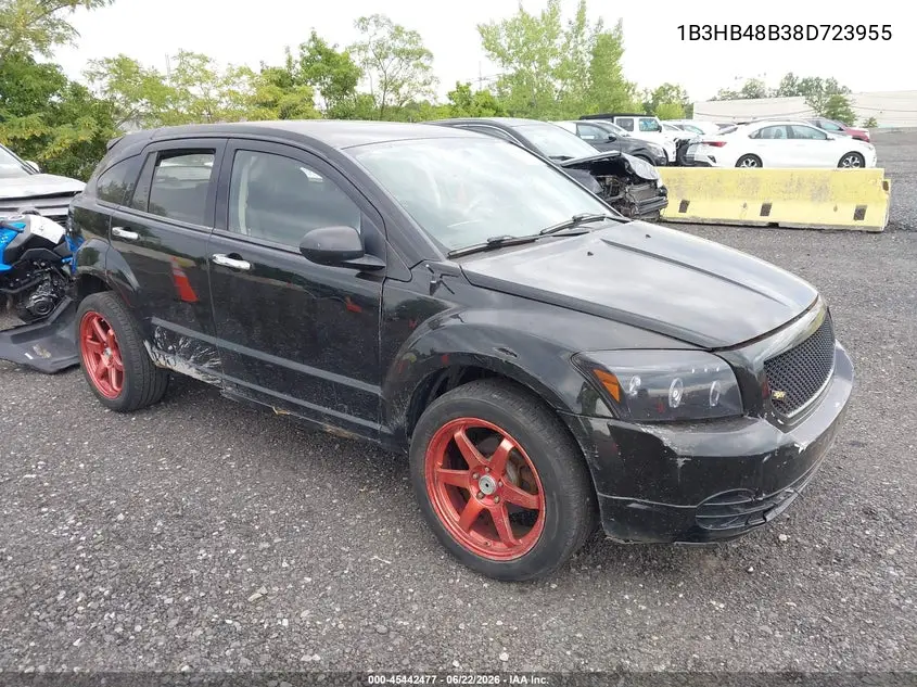 2008 Dodge Caliber Sxt VIN: 1B3HB48B38D723955 Lot: 45442477