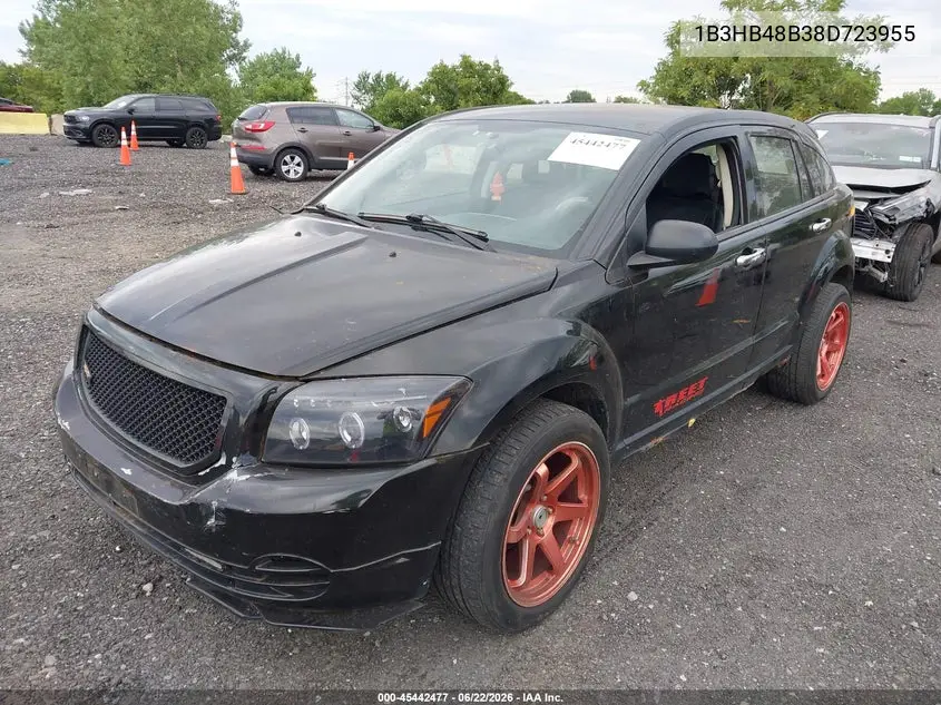 2008 Dodge Caliber Sxt VIN: 1B3HB48B38D723955 Lot: 45442477