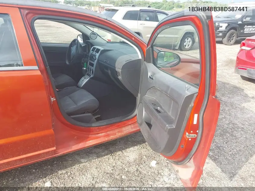 2008 Dodge Caliber Sxt VIN: 1B3HB48B38D587441 Lot: 45468018