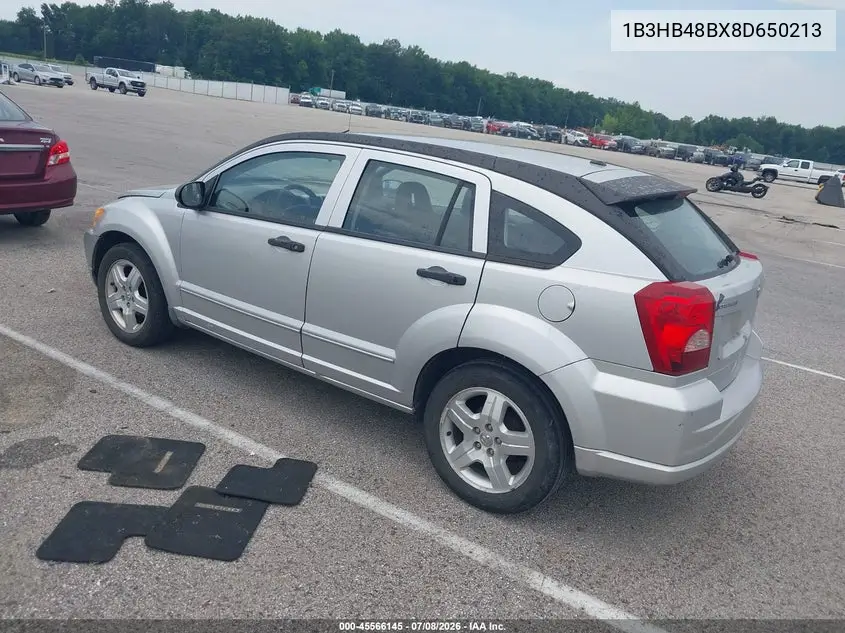 2008 Dodge Caliber Sxt VIN: 1B3HB48BX8D650213 Lot: 45566145