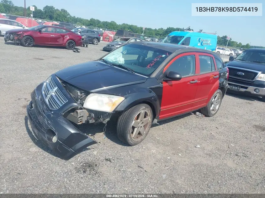 2008 Dodge Caliber R/T VIN: 1B3HB78K98D574419 Lot: 45621579