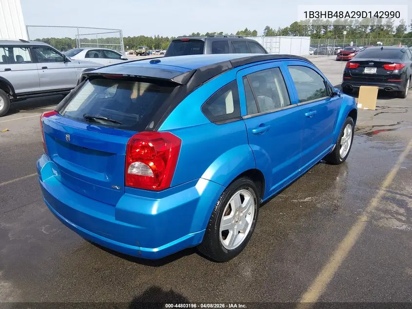 2009 Dodge Caliber Sxt VIN: 1B3HB48A29D142990 Lot: 44803196