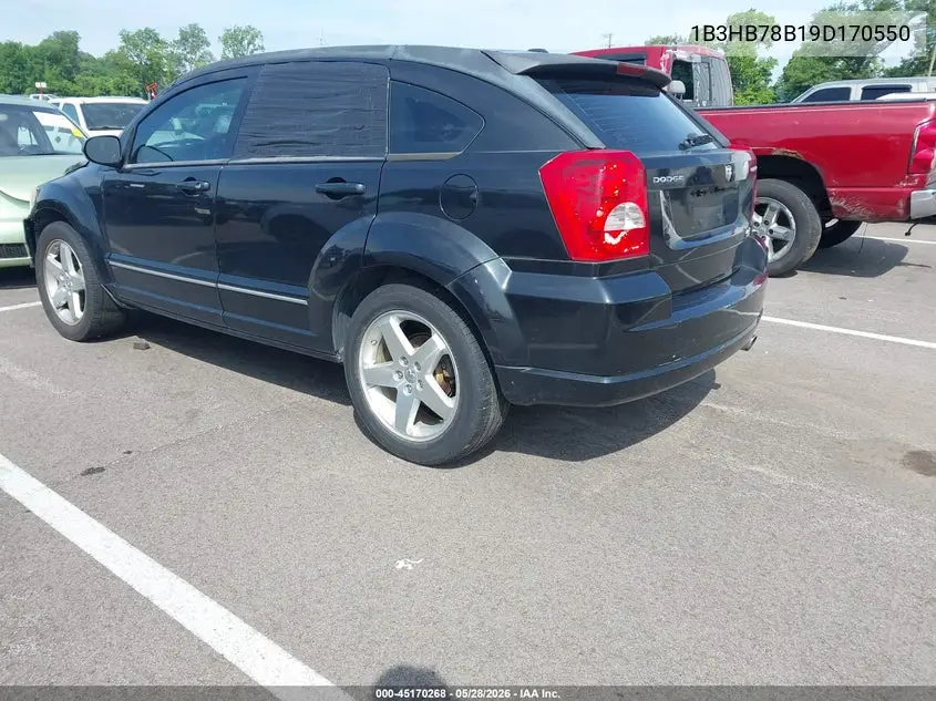 2009 Dodge Caliber R/T VIN: 1B3HB78B19D170550 Lot: 45170268