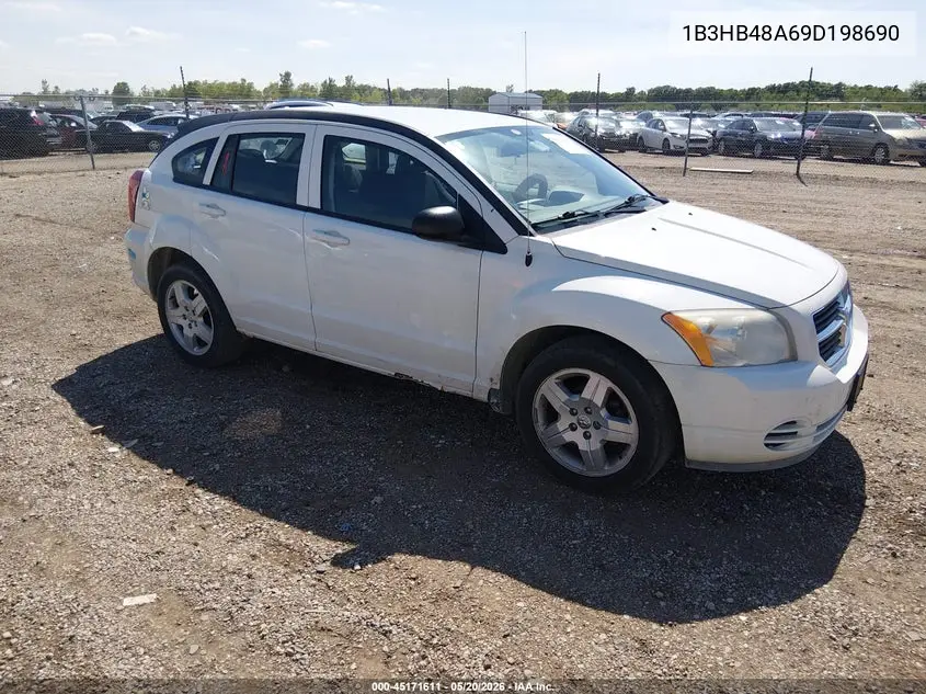 2009 Dodge Caliber Sxt VIN: 1B3HB48A69D198690 Lot: 45171611