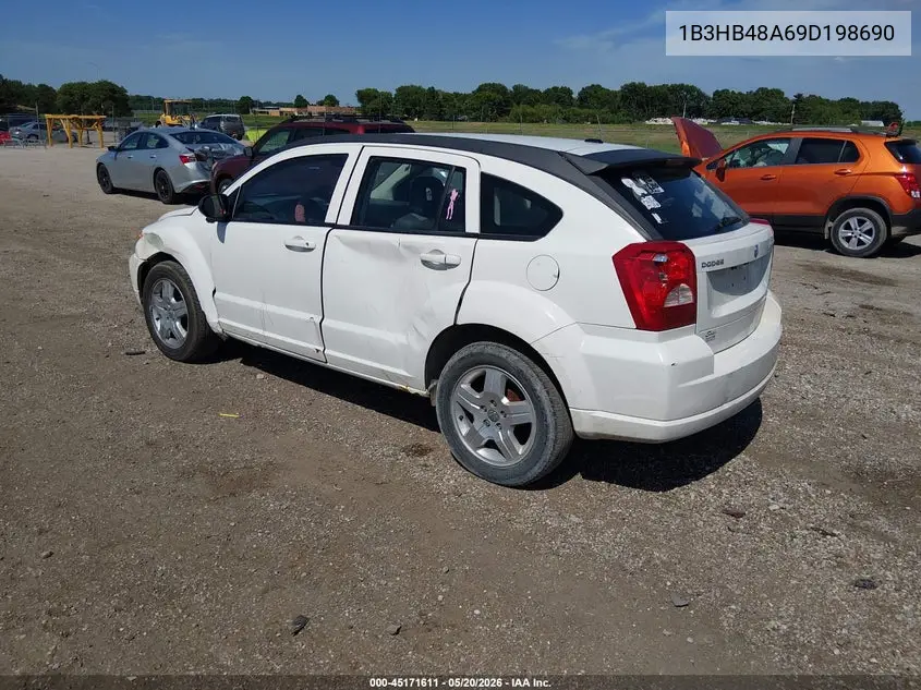2009 Dodge Caliber Sxt VIN: 1B3HB48A69D198690 Lot: 45171611