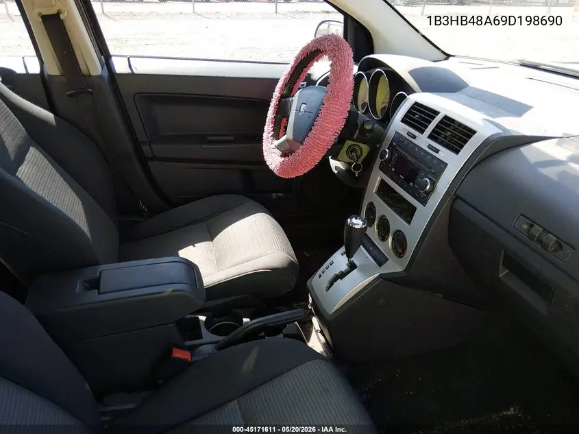 2009 Dodge Caliber Sxt VIN: 1B3HB48A69D198690 Lot: 45171611