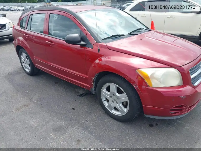 2009 Dodge Caliber Sxt VIN: 1B3HB48A69D231770 Lot: 45219952