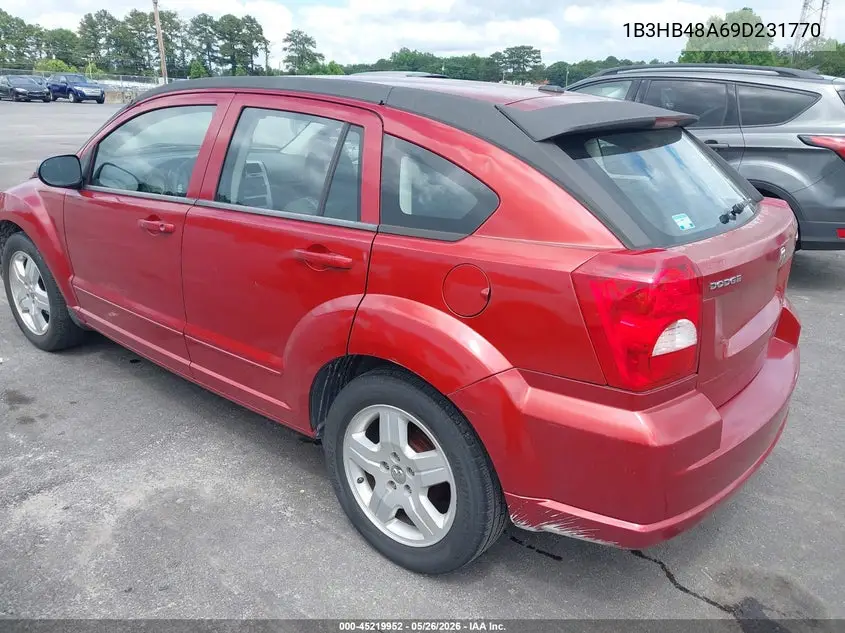 2009 Dodge Caliber Sxt VIN: 1B3HB48A69D231770 Lot: 45219952