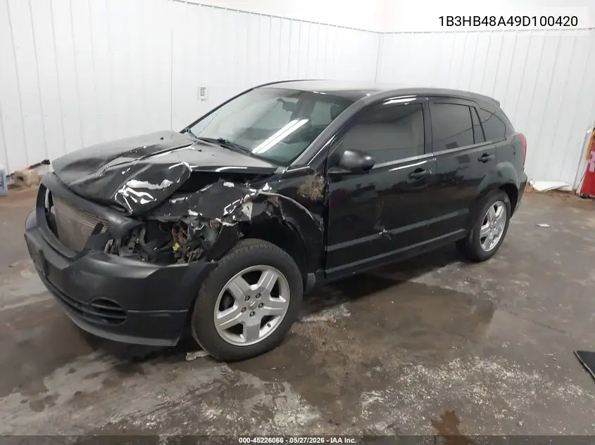 2009 Dodge Caliber Sxt VIN: 1B3HB48A49D100420 Lot: 45226066