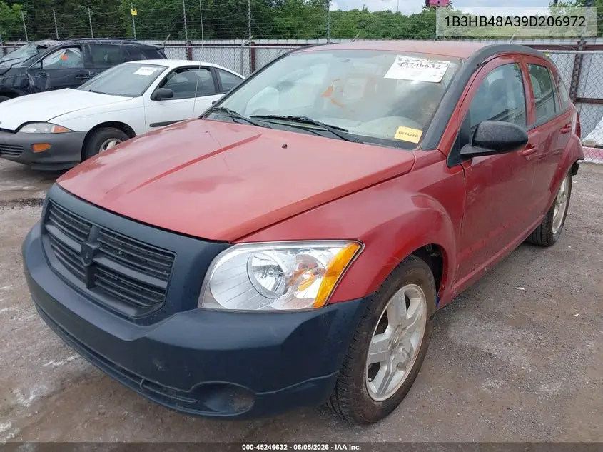 2009 Dodge Caliber Sxt VIN: 1B3HB48A39D206972 Lot: 45246632