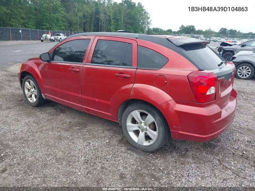 2009 Dodge Caliber Sxt VIN: 1B3HB48A39D104863 Lot: 45367127