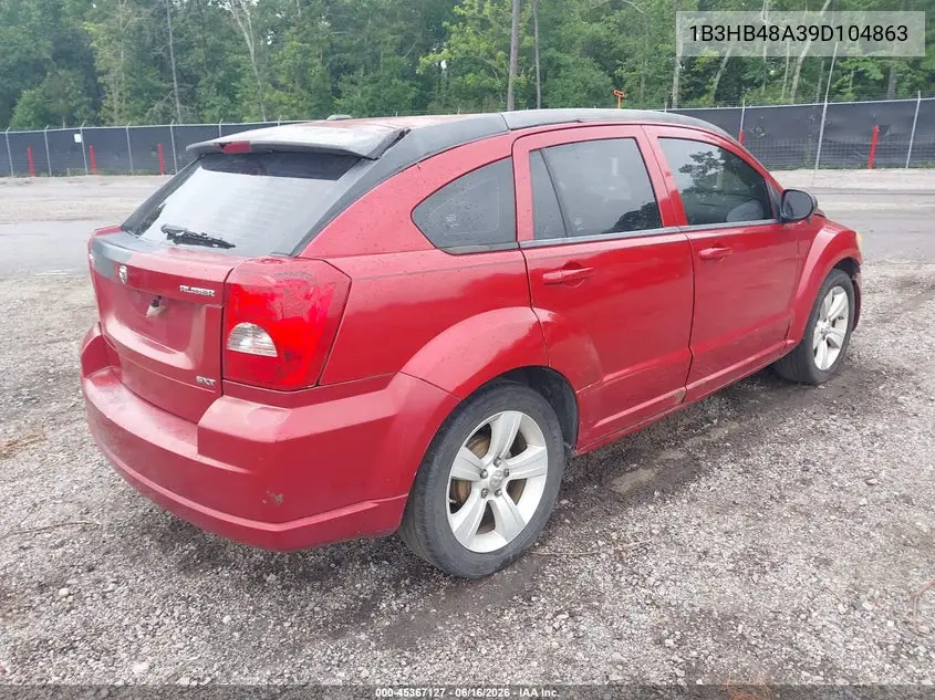 2009 Dodge Caliber Sxt VIN: 1B3HB48A39D104863 Lot: 45367127