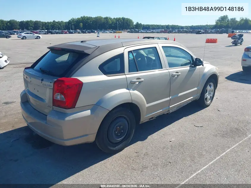 2009 Dodge Caliber Sxt VIN: 1B3HB48A99D148186 Lot: 45445188