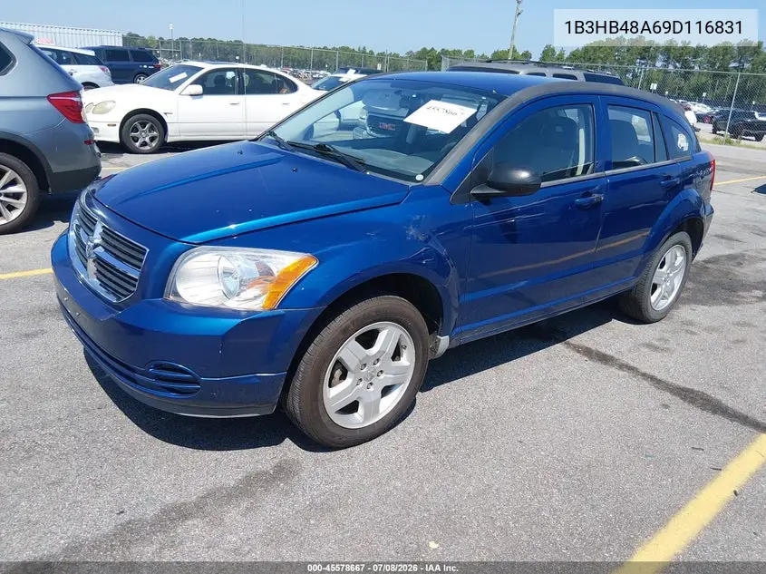 2009 Dodge Caliber Sxt VIN: 1B3HB48A69D116831 Lot: 45578667