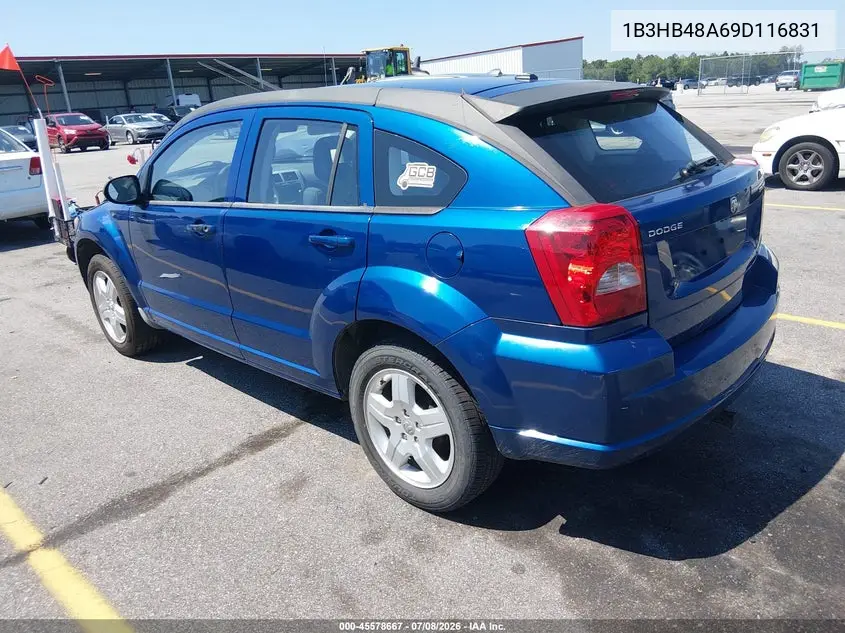 2009 Dodge Caliber Sxt VIN: 1B3HB48A69D116831 Lot: 45578667