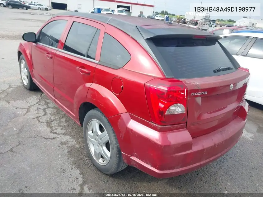 2009 Dodge Caliber Sxt VIN: 1B3HB48A49D198977 Lot: 45627745