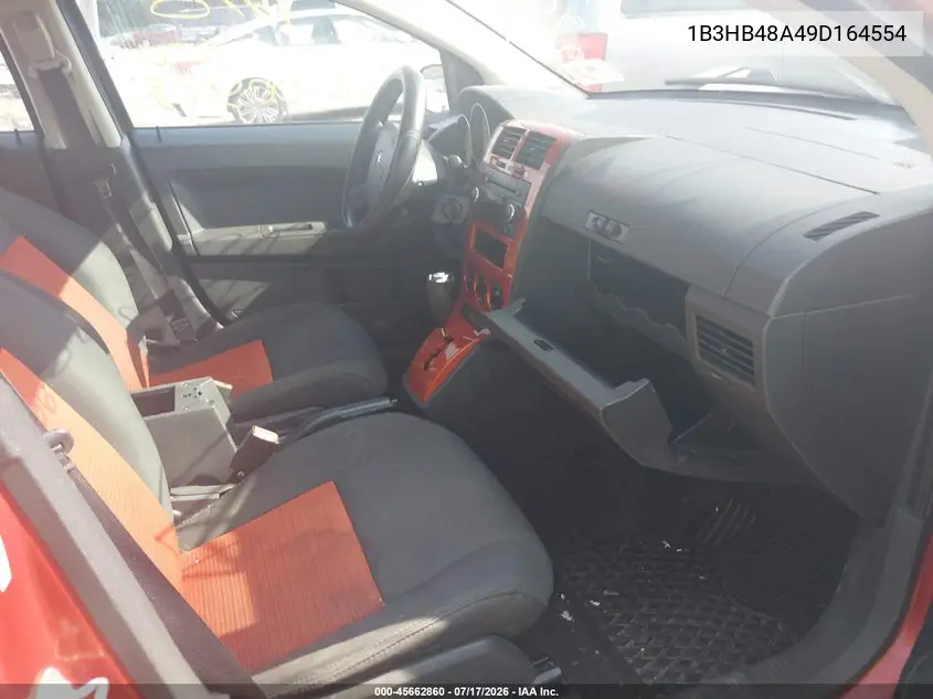 2009 Dodge Caliber Sxt VIN: 1B3HB48A49D164554 Lot: 45662860