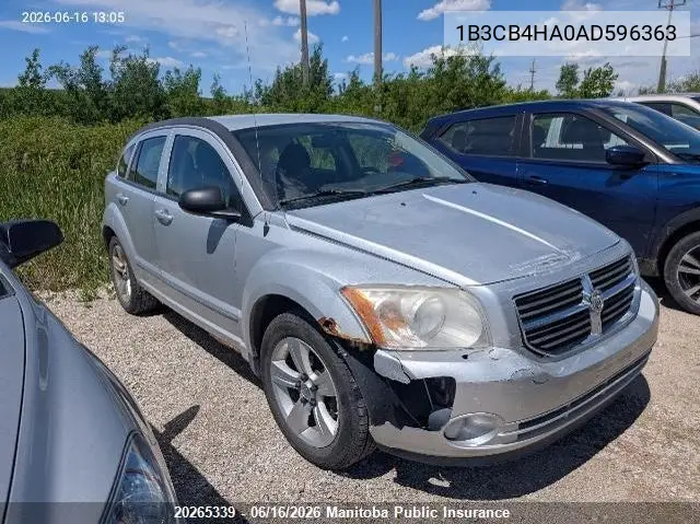 2010 Dodge Caliber Sxt VIN: 1B3CB4HA0AD596363 Lot: 20265339