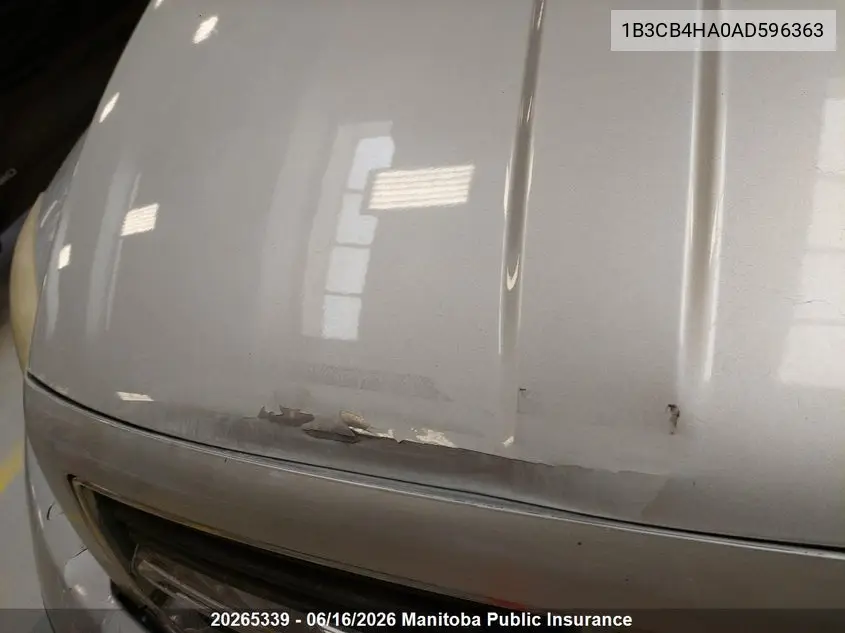 2010 Dodge Caliber Sxt VIN: 1B3CB4HA0AD596363 Lot: 20265339