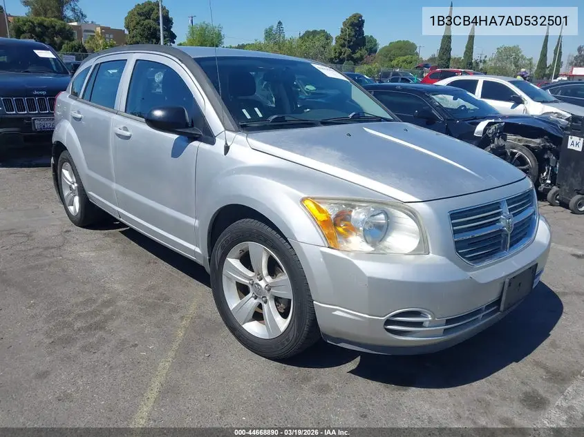 2010 Dodge Caliber Sxt VIN: 1B3CB4HA7AD532501 Lot: 44668890