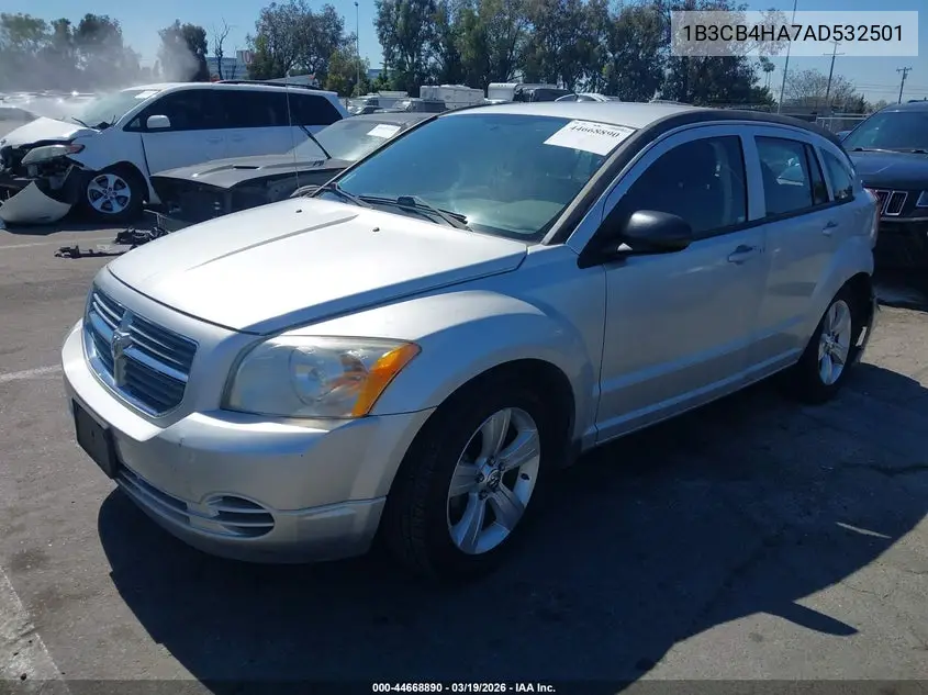 2010 Dodge Caliber Sxt VIN: 1B3CB4HA7AD532501 Lot: 44668890